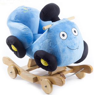 Balansoar cu roti 2 in1 Race Blue cu sunete - KinderKraft